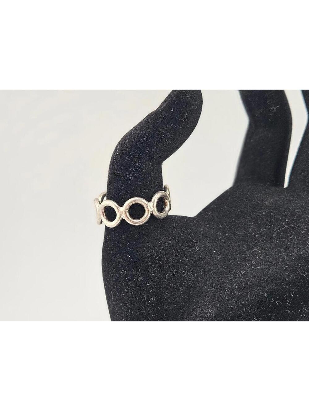 Sterlin Silver Circle Link Ring Size 11